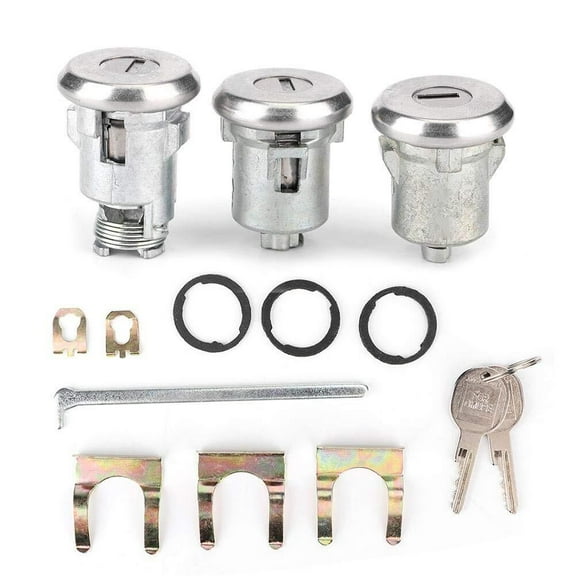 Door Trunk Key, Door Lock Cylinder Cutlass Doors/Trunk Cutlass Lock Locks Set Door Trunk Key Kit 654394765282 Replacement