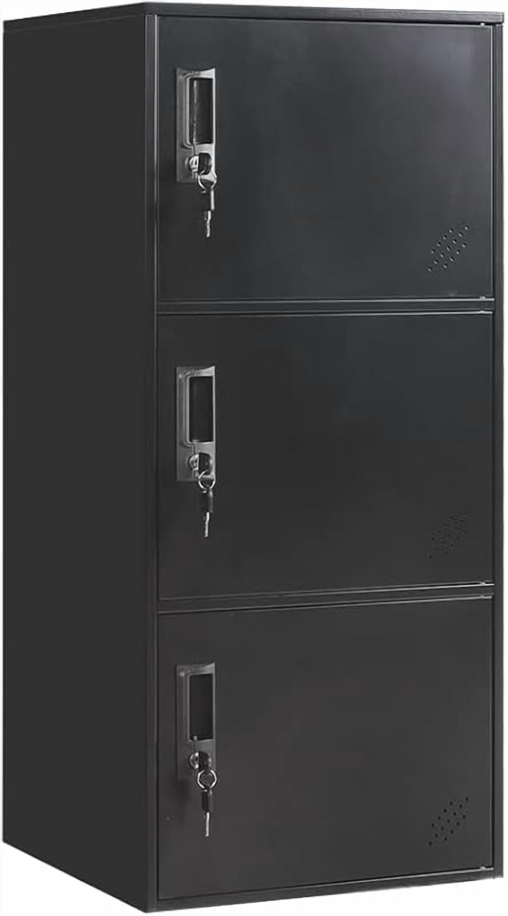 Door Vertical Stackable Storage Cabinet with Lock,Anti-Failing Device ...