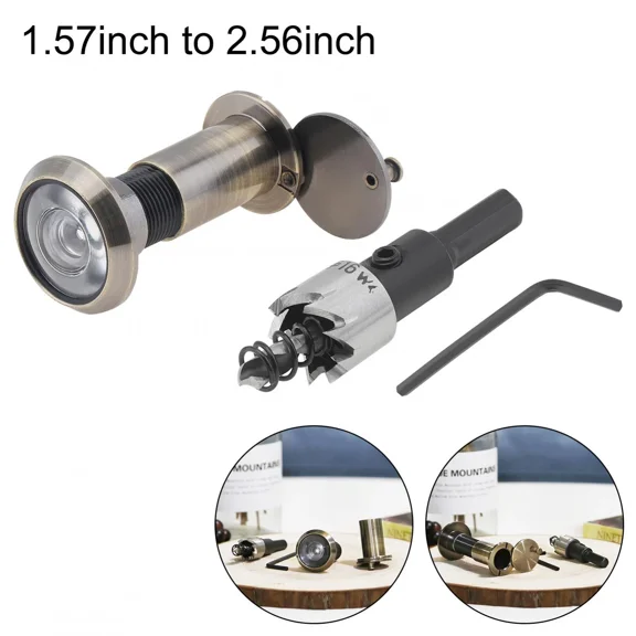 Door Viewer, 200 Degree Peephole 16Mm Drill Bit Set For Home / Office / Hotel