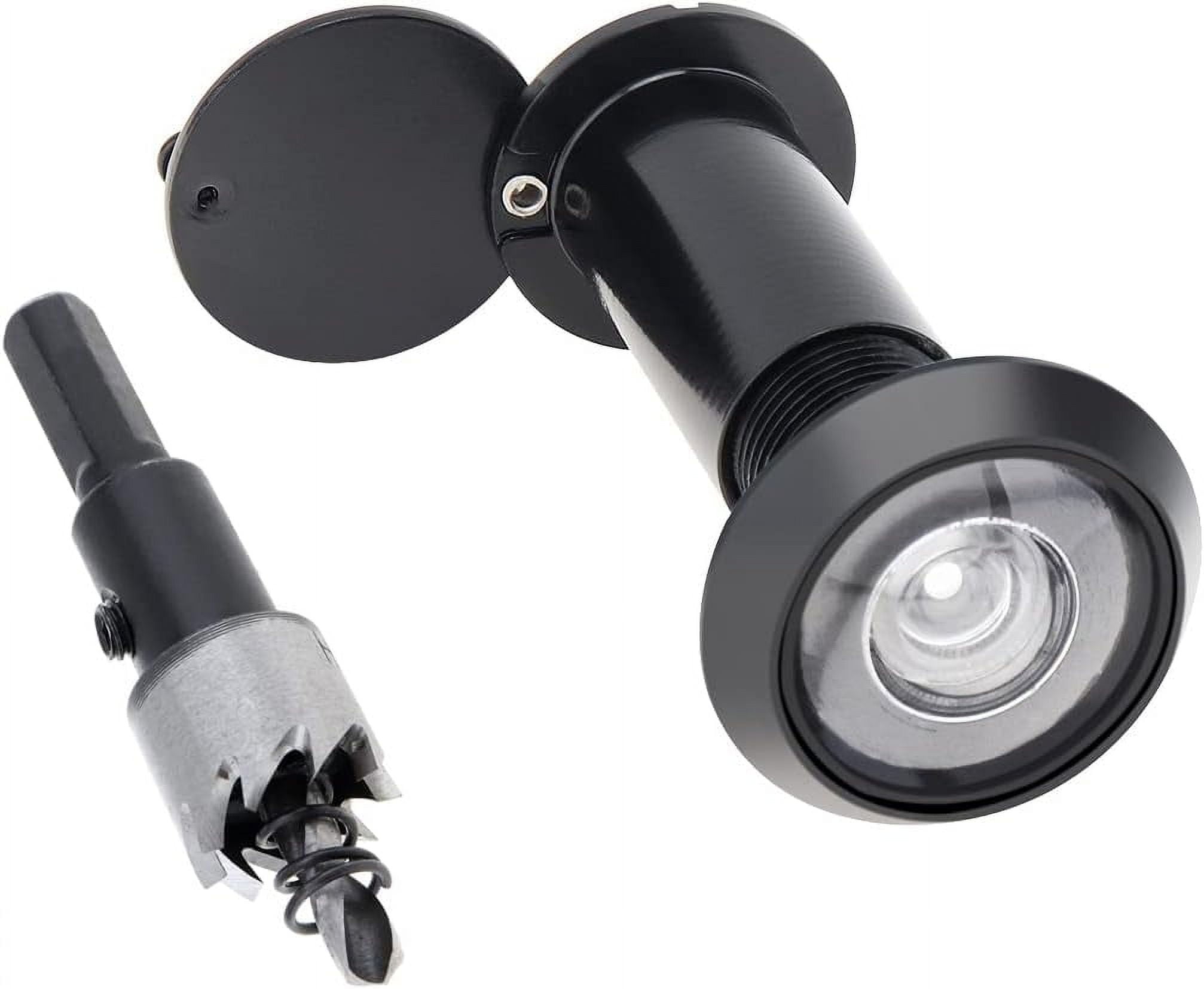 Door Viewer Peephole 200 Degree Zinc Alloy with 16mm/0.63inch Drill Bit