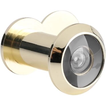 2-Pack Large Door Peephole Viewer - 16mm Brass Security Peep Hole With Privacy Cover