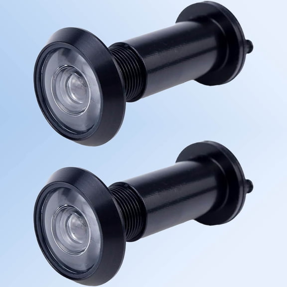 Door Viewers Peephole with Optical Glass Lens, Durable for Home Office Hotel, Black