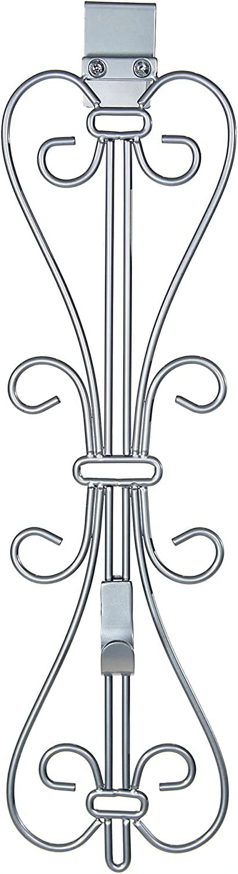 Door WREATH HANGER] Design ADJUSTABLE Hook Length for Tall and