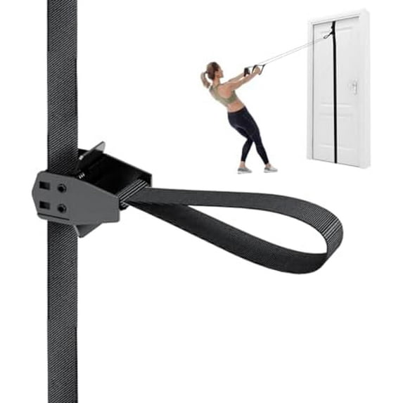 Door and Wall Moveable Anchor Straps with Adjustable Multi Point for Resistance Bands, Workout Attachment for Home Gym, Fits 6-8 ft Doors$$Sport & Recreation Other