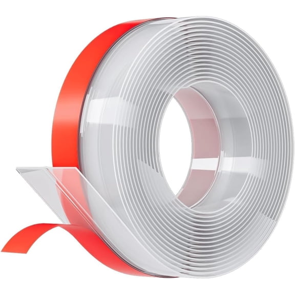 Door Weather Stripping Silicone Door Seal Strip Sealing Tape for Door Draft Seal Adhesive Alien Seal Tape for Doors Windows and Shower Glass Door Gaps (Thickness Upgrade)