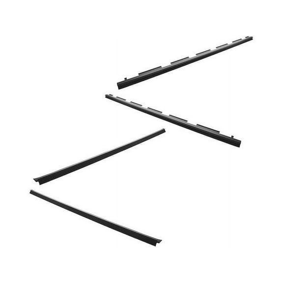 Door Window Belt Weatherstrip 4 Piece - Compatible with 1988 - 1999 GMC K1500 1989 1990 1991 1992 1993 1994 1995 1996 1997 1998