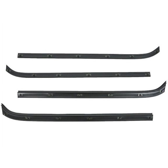 Door Window Belt Weatherstrip 4 Piece Set - Compatible with 1978 - 1979 Ford Bronco