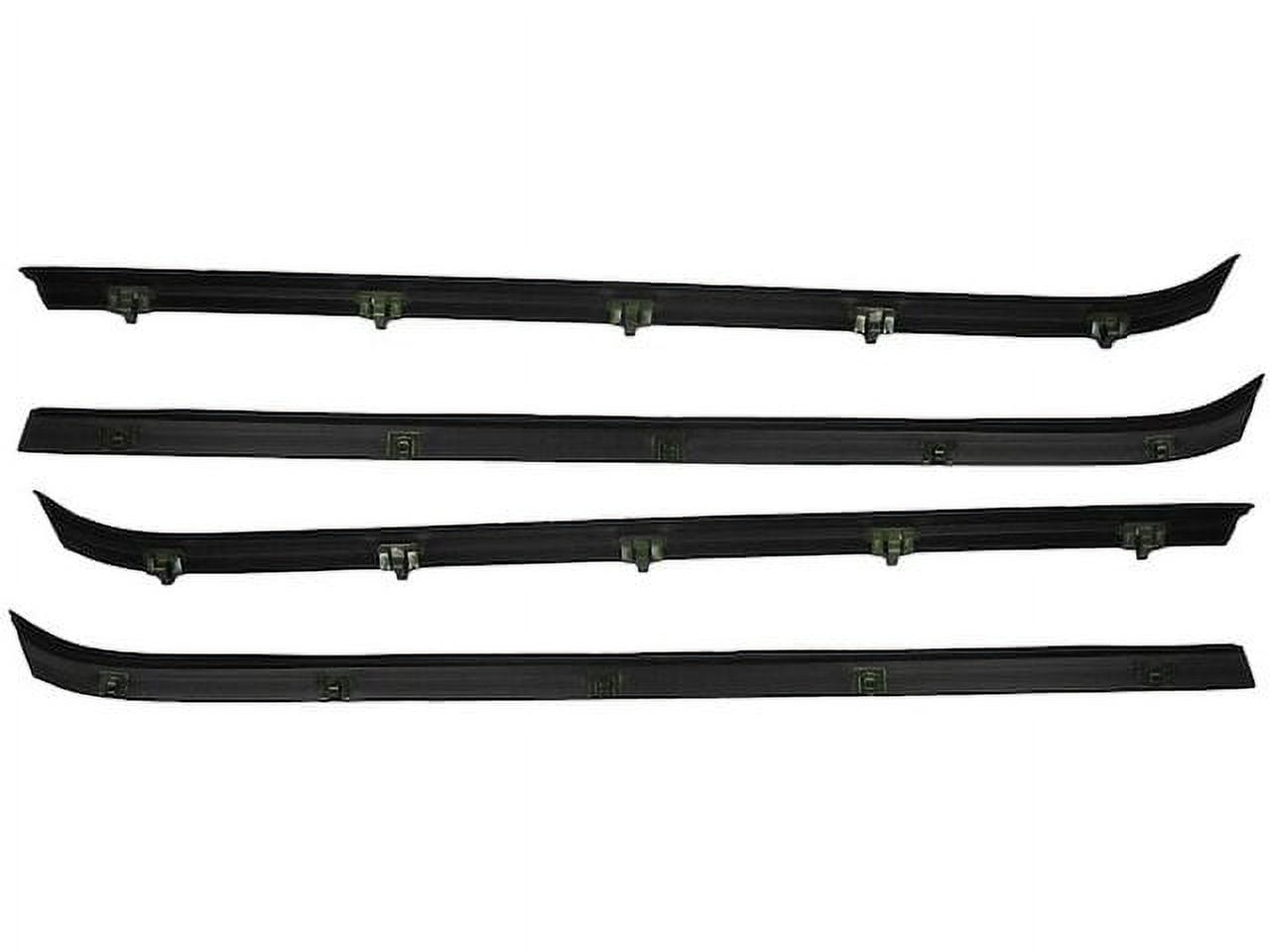 Door Window Belt Weatherstrip 4 Piece Set Compatible with 1981 1986