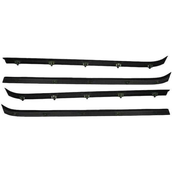 Door Window Belt Weatherstrip 4 Piece Set - Compatible with 1981 - 1986 Chevy K5 Blazer 1982 1983 1984 1985