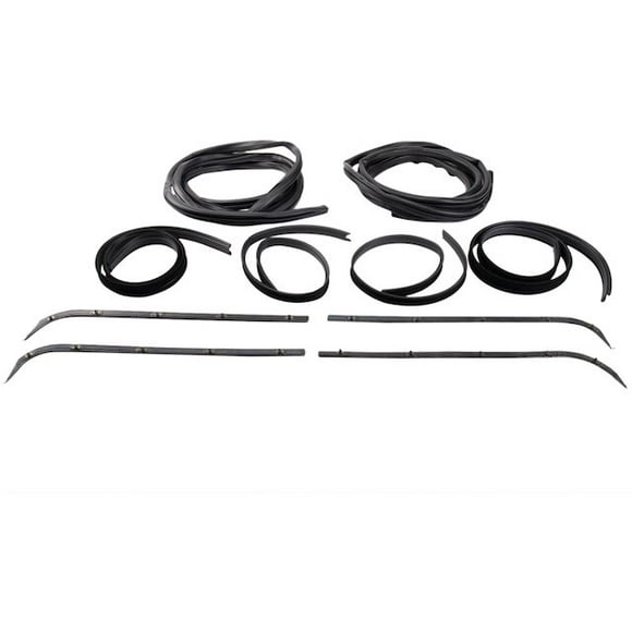 Door Window Belt Weatherstrip Kit 10 Piece - Compatible with 1971 - 1972 Ford F-100