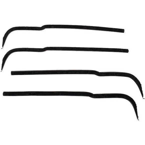 Door Window Belt Weatherstrip Kit 4 Piece - Compatible with 1961 - 1966 Ford F-100 1962 1963 1964 1965