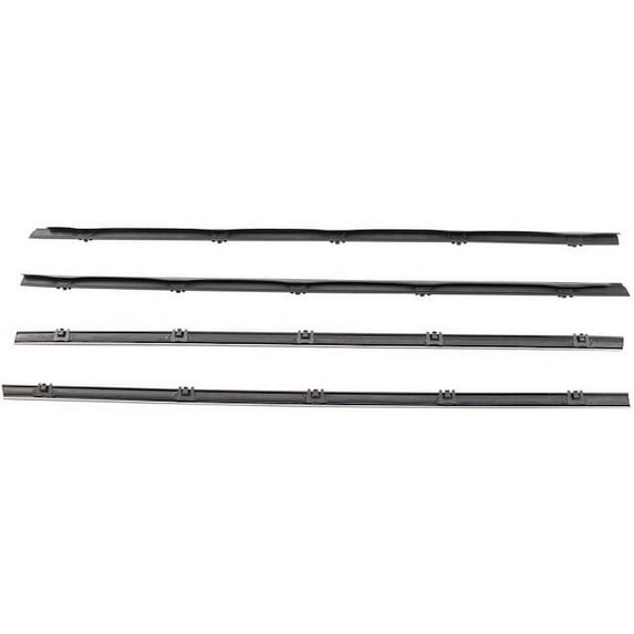 Door Window Belt Weatherstrip Kit 4 Piece - Compatible with 1967 - 1972 Chevy C20 Pickup 1968 1969 1970 1971