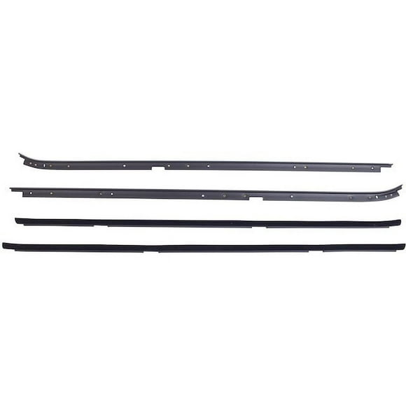 Door Window Belt Weatherstrip Kit 4 Piece - Compatible with 1982 - 1988 Oldsmobile Cutlass Ciera 1983 1984 1985 1986 1987