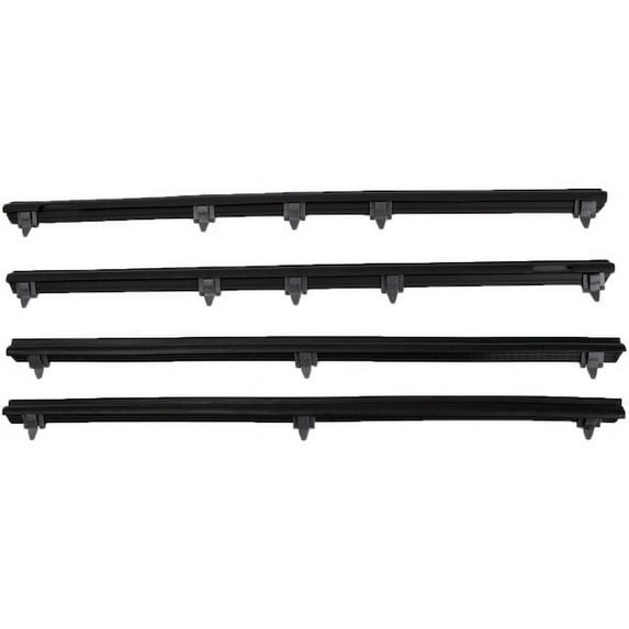 Door Window Belt Weatherstrip Kit 4 Piece - Compatible with 1984 - 1989 Toyota 4Runner 1985 1986 1987 1988