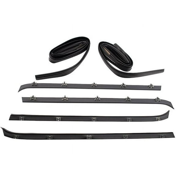 Door Window Belt Weatherstrip Kit 6 Piece - Compatible with 1975 - 1980 Chevy LUV 1976 1977 1978 1979
