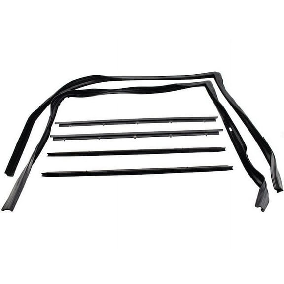 Door Window Belt Weatherstrip Kit 6 Piece - Compatible with 1983 - 1986 Chevy K5 Blazer 1984 1985