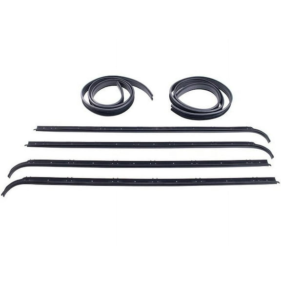 Door Window Belt Weatherstrip Kit 6 Piece - Compatible with 1983 - 1988 Ford Ranger 1984 1985 1986 1987