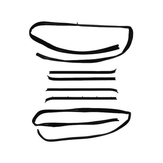 Door Window Belt Weatherstrip Kit 6 Piece - Compatible with 1987 - 1991 Chevy Blazer 1988 1989 1990