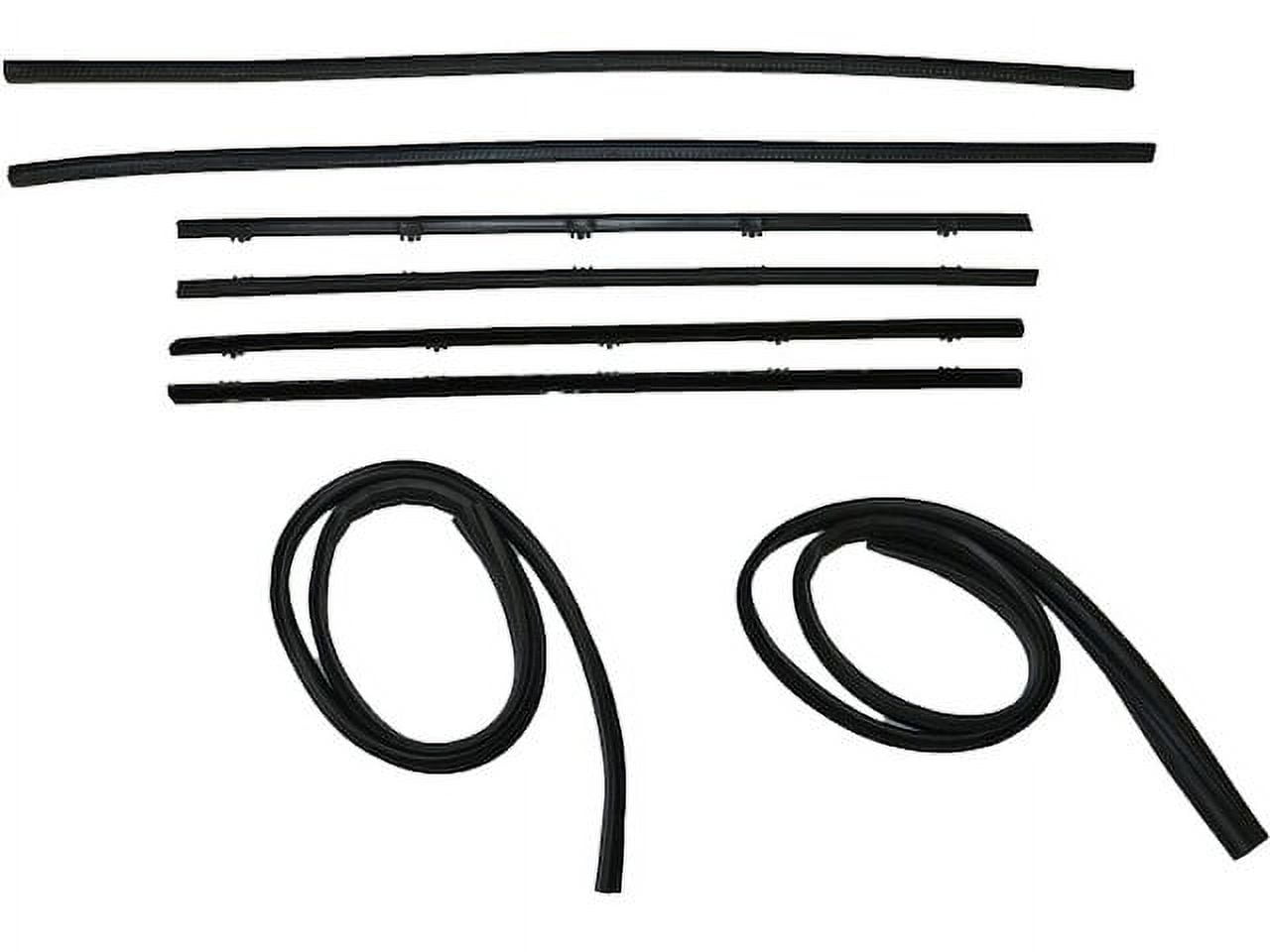 Front Door Window Vent Molding Weather Stripping - Compatible With Chevy/GMC C/K/R/V Series Trucks & SUVs