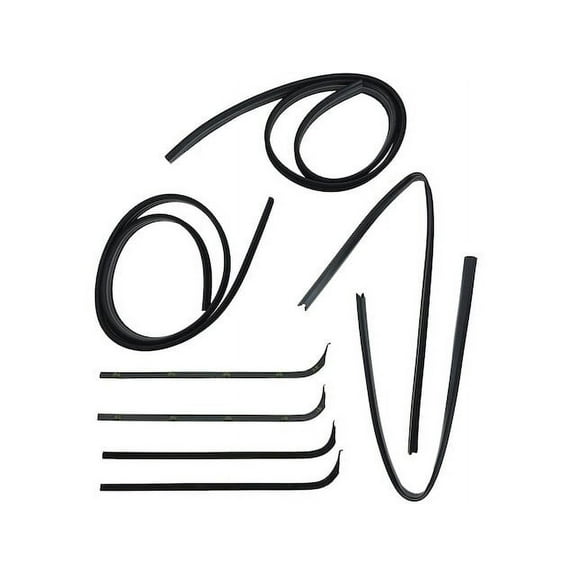 Door Window Belt Weatherstrip Kit 8 Piece - Compatible with 1971 - 1972 Ford F-250