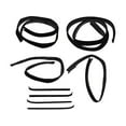 thumbnail image 1 of Door Window Belt Weatherstrip Kit 8 Piece - Compatible with 1973 - 1979 Ford F-250 1974 1975 1976 1977 1978, 1 of 2