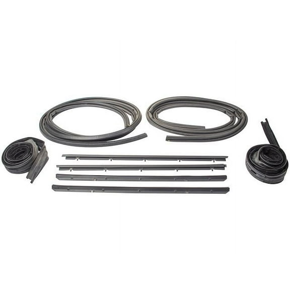 Door Window Belt Weatherstrip Kit 8 Piece - Compatible with 1982 - 1993 Chevy S10 1983 1984 1985 1986 1987 1988 1989 1990 1991 1992