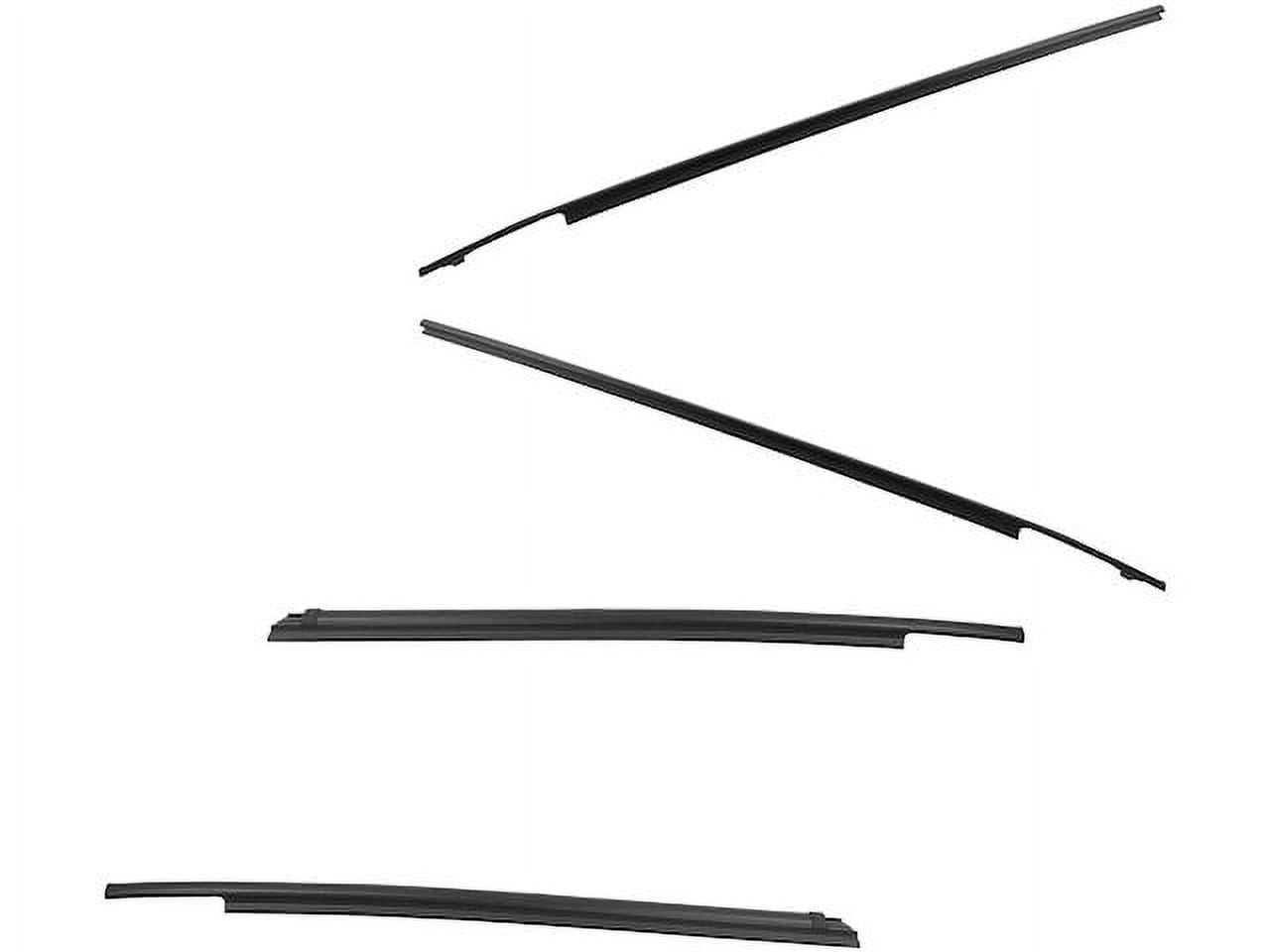 Deep Door Glass Belt Outer Molding Weatherstrip Set (4-Piece) For Toyota 4Runner 1996-2002
