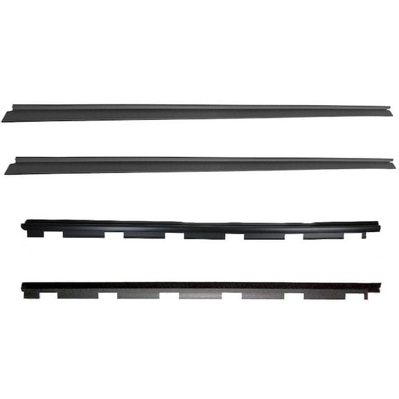 Door Window Belt Weatherstrip Set 4 Piece - Compatible with 1988 - 1999 GMC C1500 1989 1990 1991 1992 1993 1994 1995 1996 1997 1998