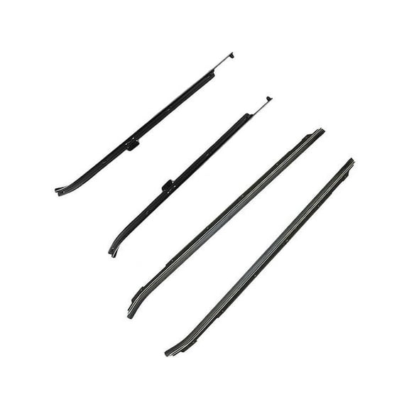 Door Window Belt Weatherstrip Set 4 Piece Set - Compatible with 1980 - 1990 Chevy Caprice 4-Door 1981 1982 1983 1984 1985 1986 1987 1988 1989