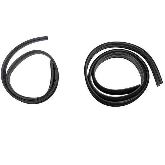 Door Window Glass Run Channel 2 Piece - Compatible with 1967 - 1972 Ford F-100 1968 1969 1970 1971