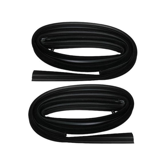 Door Window Glass Run Channel 2 Piece Set - Compatible with 1973 - 1991 GMC Jimmy 1974 1975 1976 1977 1978 1979 1980 1981 1982 1983 1984 1985 1986 1987 1988 1989 1990