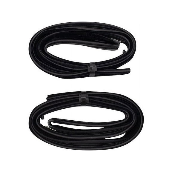 Door Window Glass Run Channel 2 Piece Set - Compatible with 1975 - 1986 Chevy K10 1976 1977 1978 1979 1980 1981 1982 1983 1984 1985