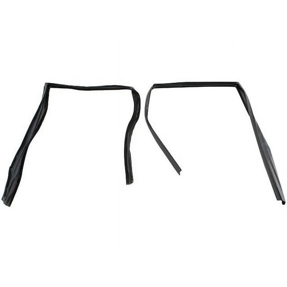 Door Window Glass Run Channel 2 Piece Set - Compatible with 1977 - 1990 Chevy Caprice 1978 1979 1980 1981 1982 1983 1984 1985 1986 1987 1988 1989