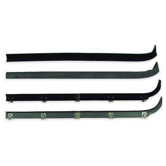 Door Window Guide Felt - Compatible with 1980 - 1986 Ford F-150 1981 1982 1983 1984 1985