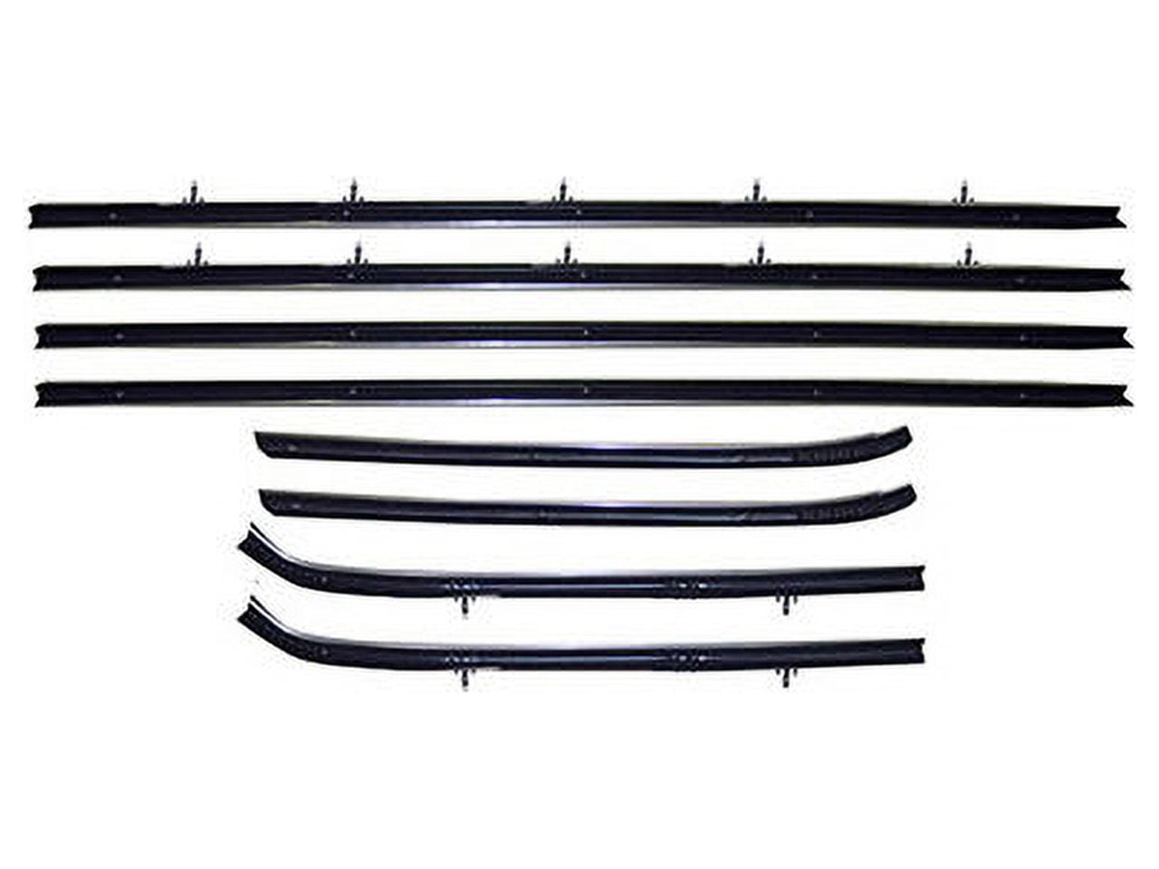 Door Window Guide Felt Kit 8 Piece Compatible with 1973 1974