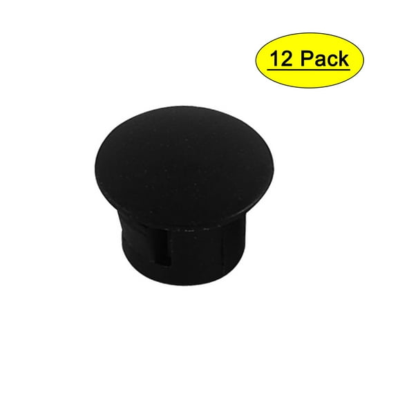 Door Window Mounting Locking Hole Plugs Button Cover 8mm Diameter 12pcs