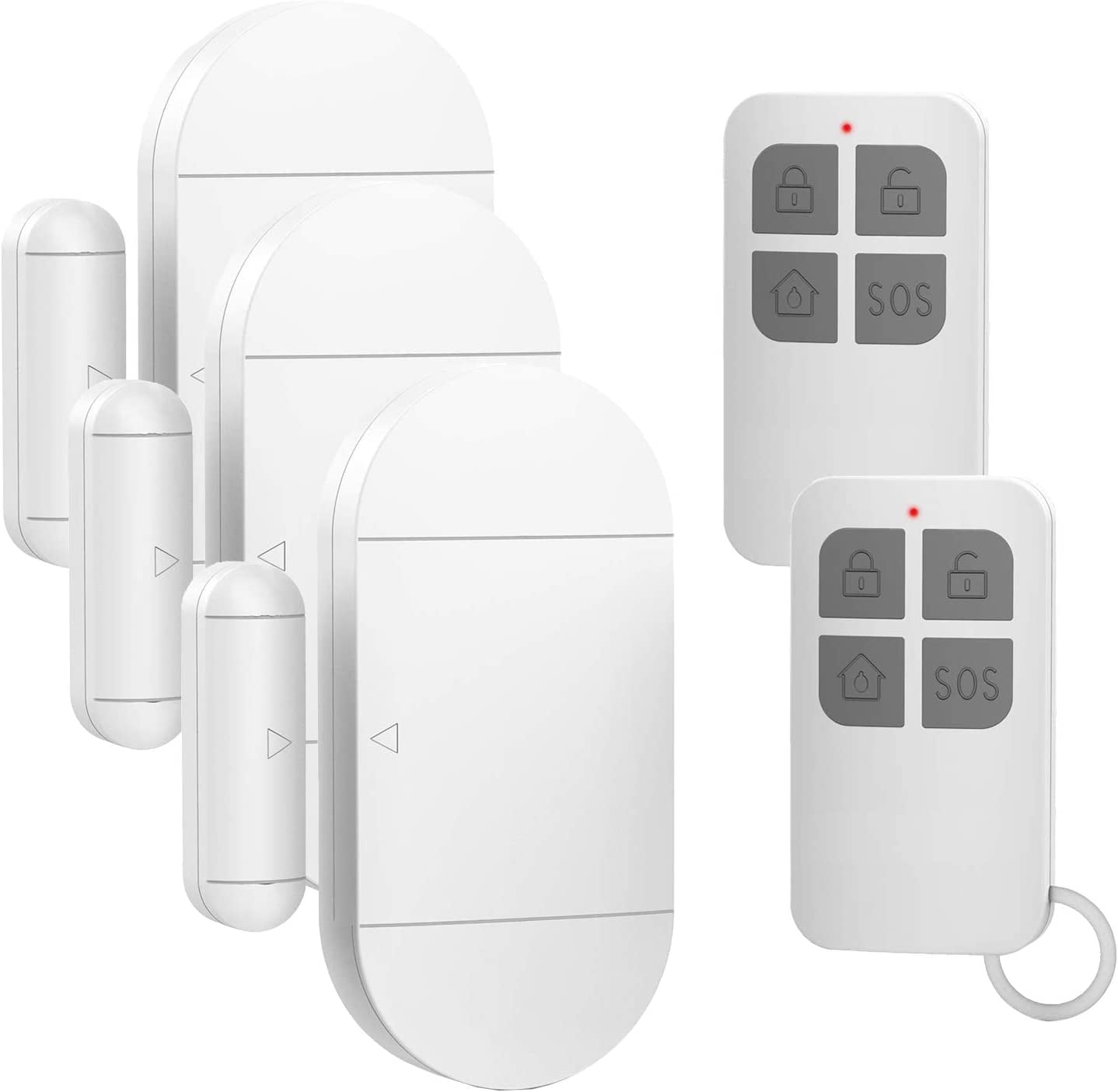Door Window Pool Alarm with 2 Remote Control,3Pack 130dB Wireless Magnetic Sensor Anti-Theft Door Alarms for Kids Safety Home Store Garage Apartment Business Security