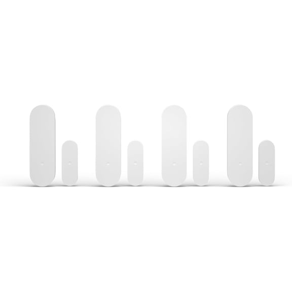 Door/Window Sensor 4-Pack, DIY Smart Home Security, Wireless Door and Window Alarm Sensor with Tamper Alerts, Convenience Mode for Drawers and Cabinets - Compatible with Systems