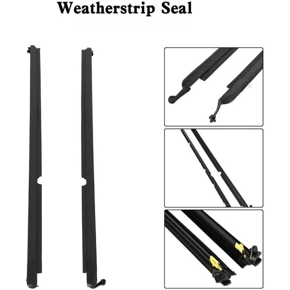 Door Window Weatherstrip Replacement for Mazda 1990-2005 Miata MX-5 NA01-58-810F NA01-59-810F