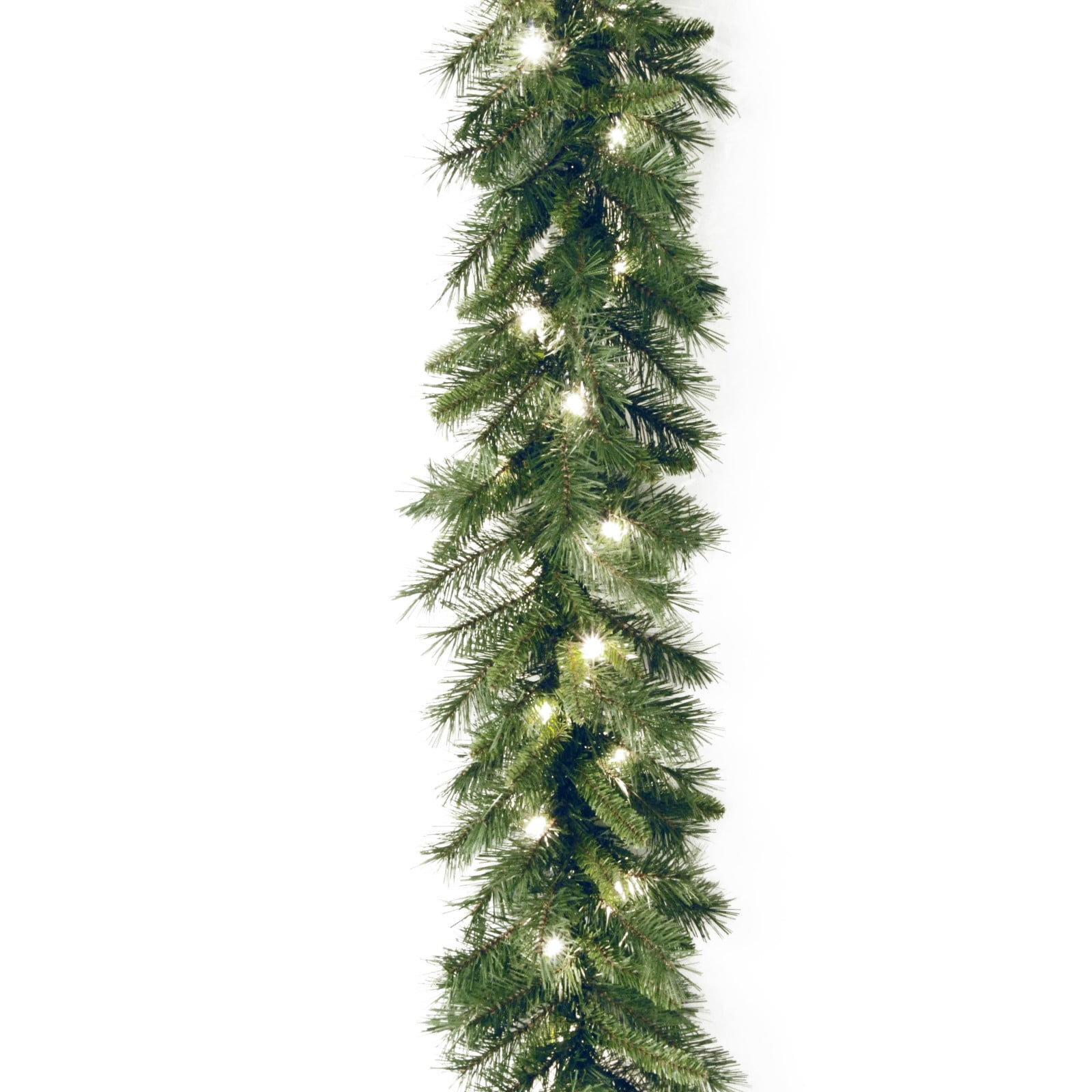 9-Foot Green Pine Pre-Lit Artificial Christmas Garland with Clear Lights