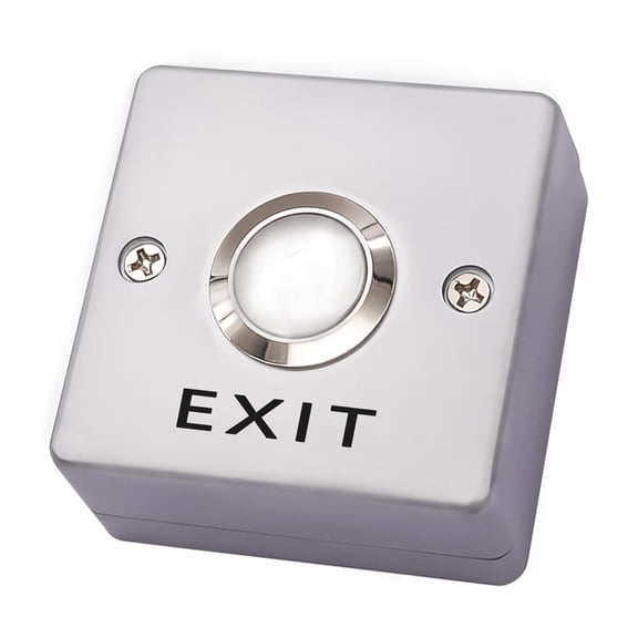 Door access control system momentary push button switch zinc alloy panel door exit button 123020-