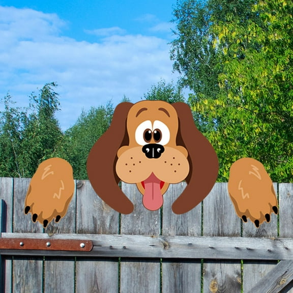 Door hanging decoration,The Fence Festivity Outdoor Decoration Occasion To Peeker Christmas Animal Home Decor