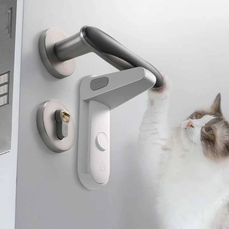 Door lever lock, baby proof door handle lock, child proof door handle