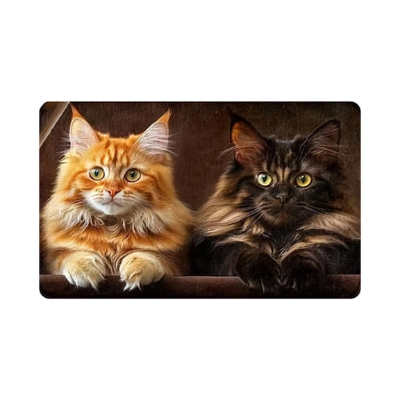 Door mats are suitable for family entrances. The black cat lover's floor mat is suitable for outdoor entrance carpets. 40x60. Welcome coconut shell door mat. Outdoor.