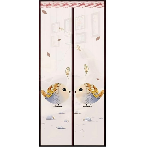 Door mesh Screen with Magnet, Fly Hanging Temporary Magic Patio mesh Magnetic Screen Door mesh Front Door, Back French Mosquito Bug Door Screen net Cover Curtain Doorway