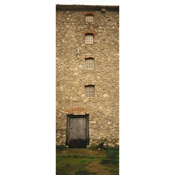 Door of a mill, Kells Priory, County Kilkenny, Republic Of Ireland Poster Print (18 x 7)