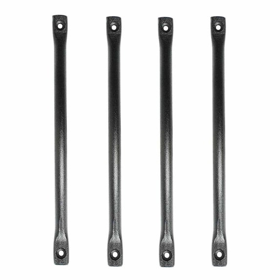 Door or Drawer Pull Black Wrought Iron 7" Pack of 4 Renovators Supply