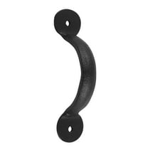 Door or Drawer Pull Black Wrought Iron Bean 3 3/4" x 11/16" Renovators Supply