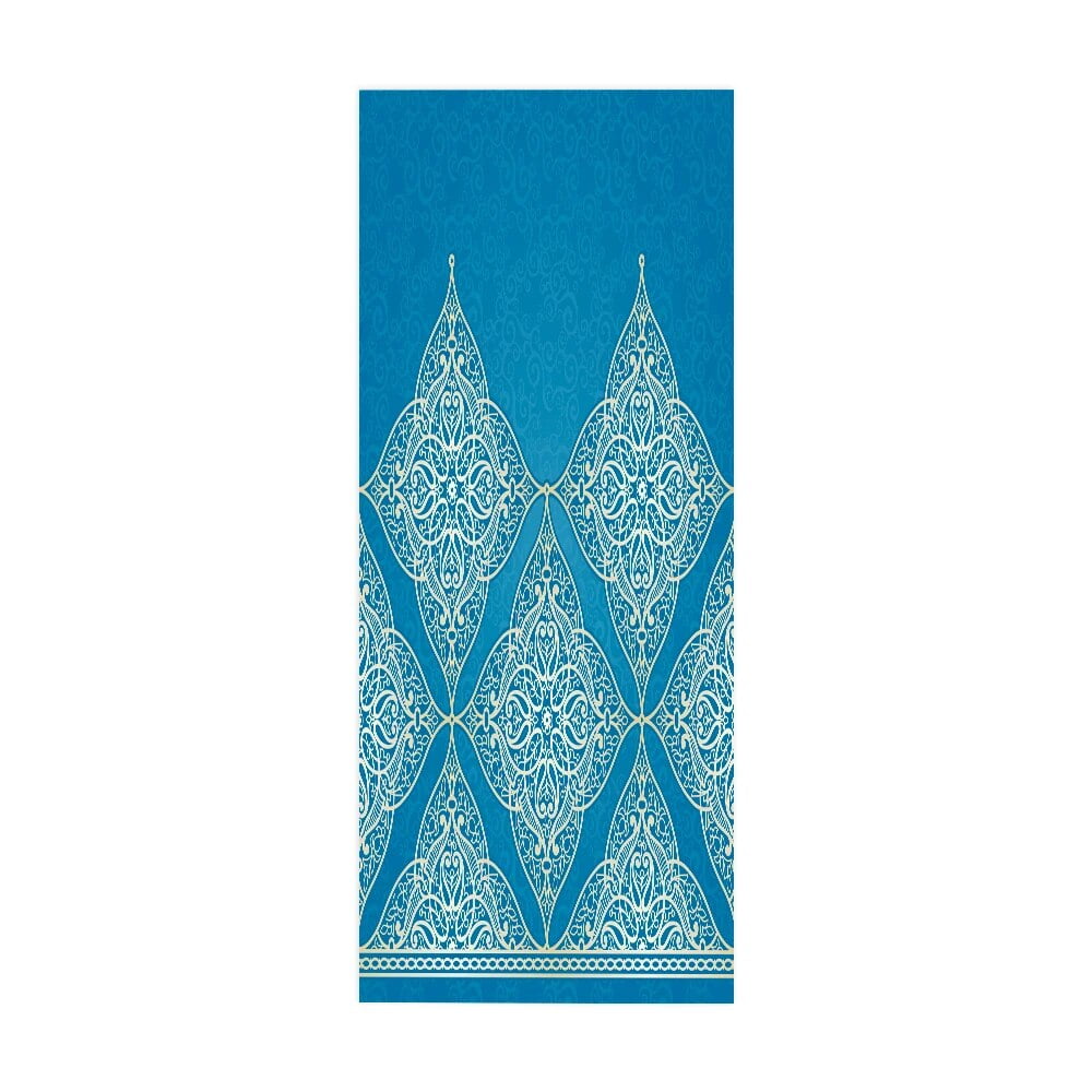 Door stickers covered with stickers Medieval bookshelves Modern abstract geometric vinyl posters