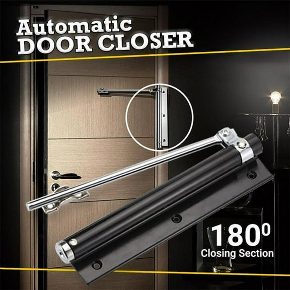 Door stop Door Stainless Spring Steel Closer Single Adjustable Automatic Closer Door Tools & Home Improvement